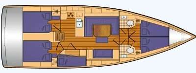 Plans du bateau Bavaria C45