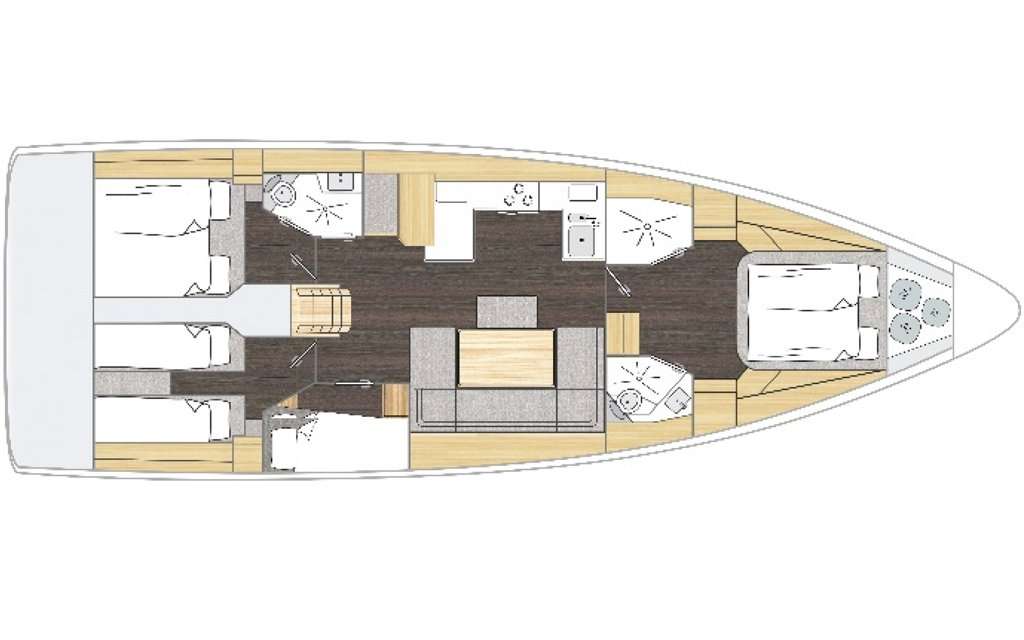 Plans du bateau Bavaria C46