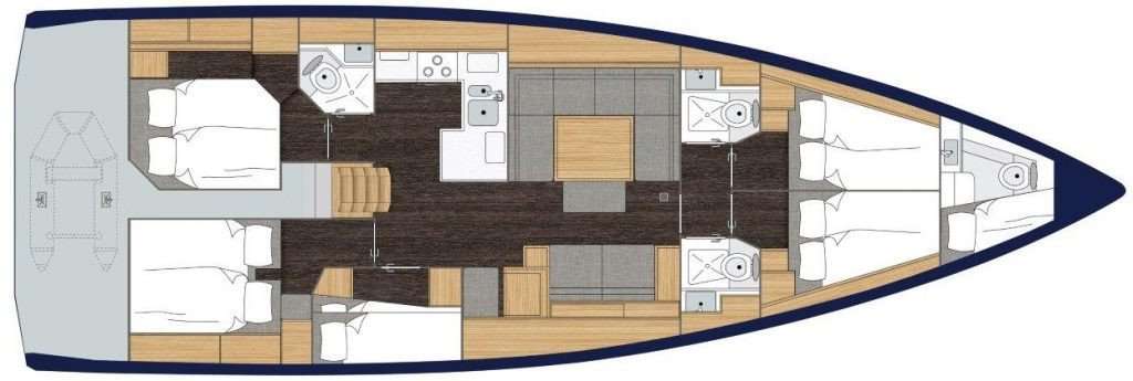 Plans du bateau Bavaria C50