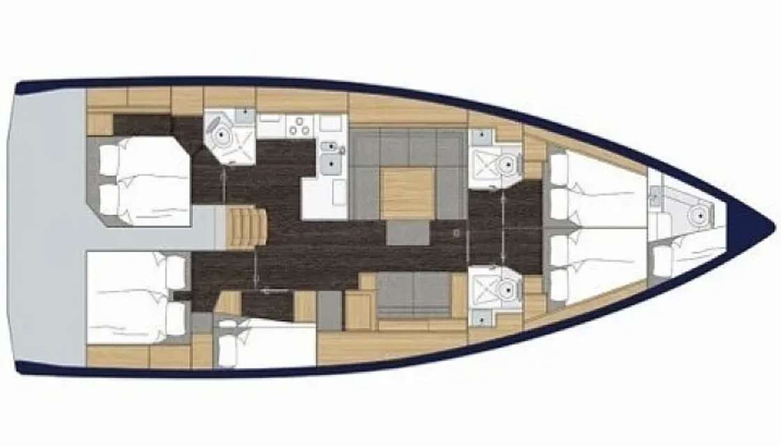 Plans du bateau Bavaria C50