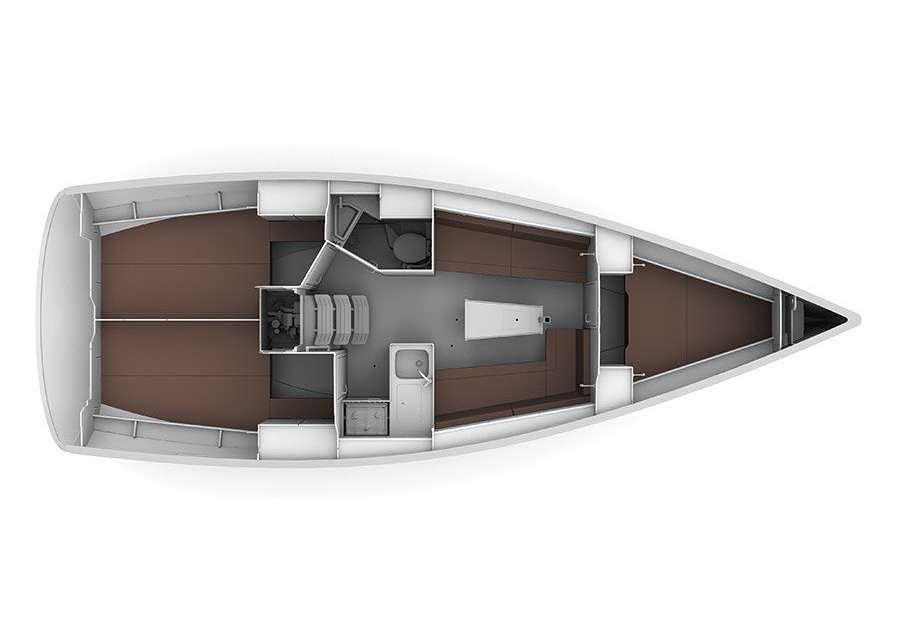 План яхты Bavaria Cruiser 34