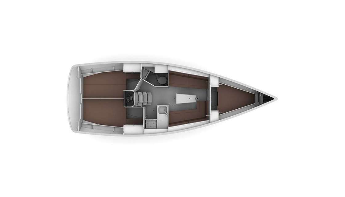 План яхты Bavaria Cruiser 34