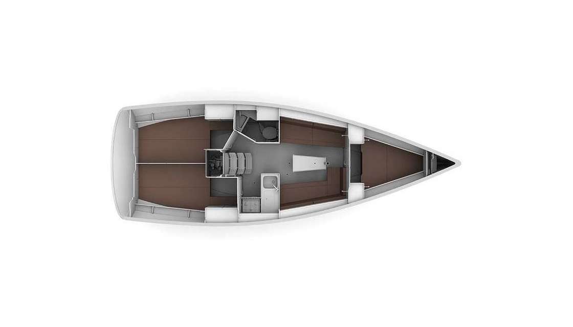 Piano della barca Bavaria Cruiser 34