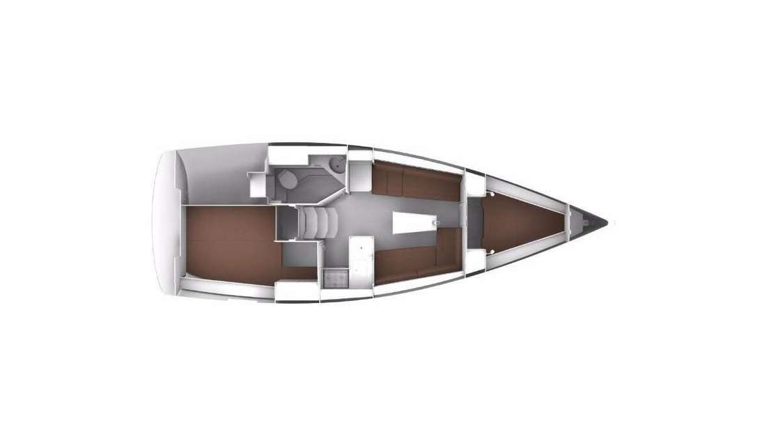 План яхты Bavaria Cruiser 34