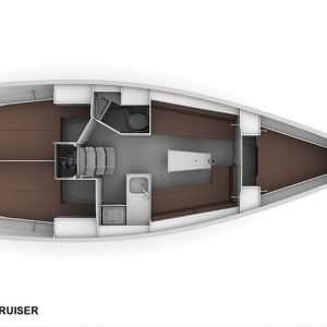 Layout of the boat Bavaria Cruiser 34