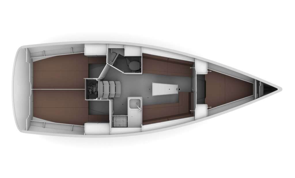 Piano della barca Bavaria Cruiser 34