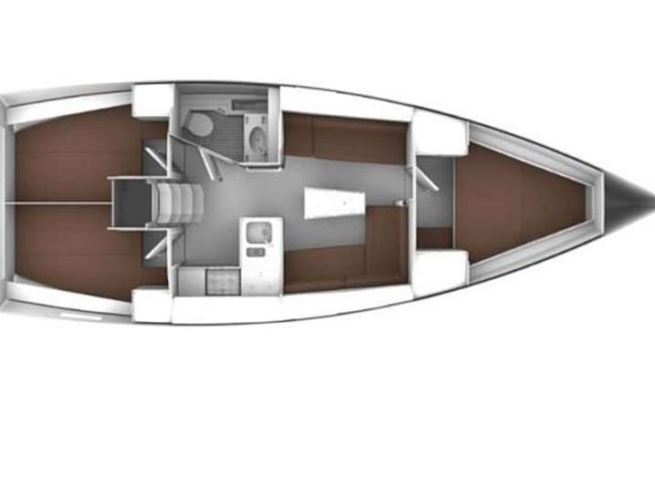 Piano della barca Bavaria 37 Cruiser