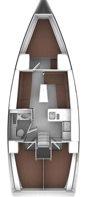 Piano della barca Bavaria Cruiser 37