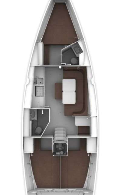 Layout of the boat Bavaria Cruiser 41