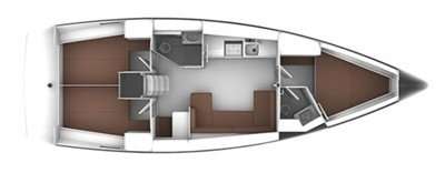 Piano della barca Bavaria Cruiser 41