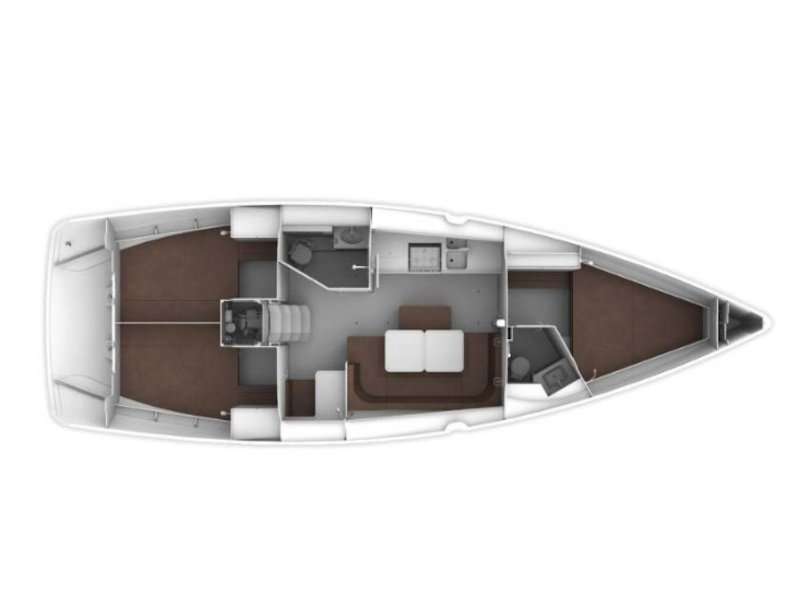Piano della barca Bavaria Cruiser 41