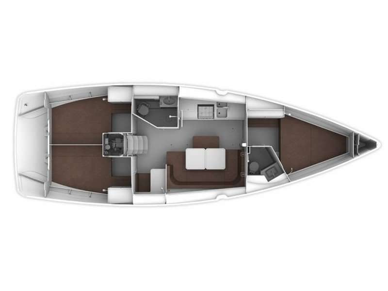 Layout of the boat Bavaria Cruiser 41