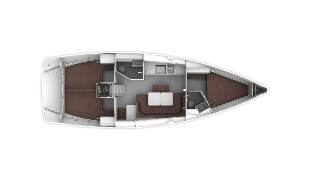 План яхты Bavaria Cruiser 41