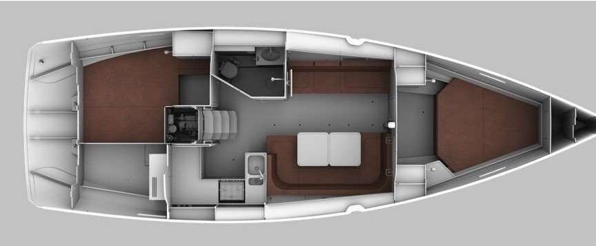 Plans du bateau Bavaria Cruiser 41