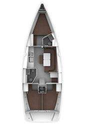 Layout of the boat Bavaria Cruiser 41