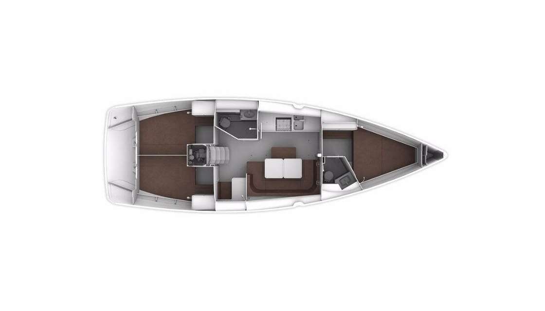 План яхты Bavaria Cruiser 41S