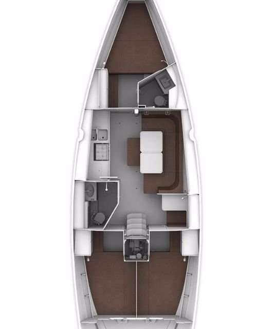 Layout of the boat Bavaria Cruiser 41S