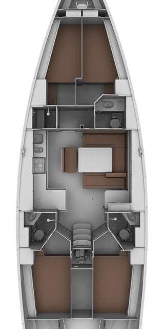 Plans du bateau Bavaria Cruiser 45