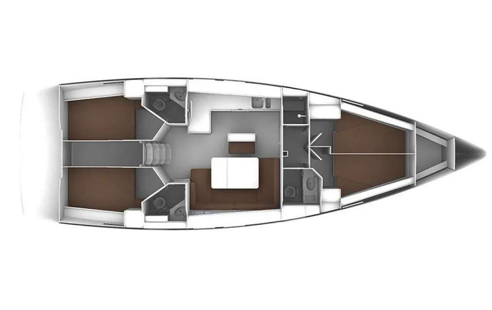 Plans du bateau Bavaria Cruiser 45