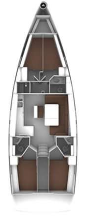Piano della barca Bavaria Cruiser 46