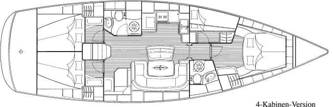 План яхты Bavaria Cruiser 46