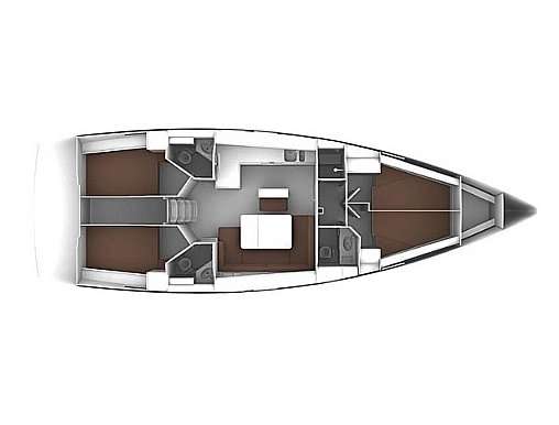 План яхты Bavaria Cruiser 46