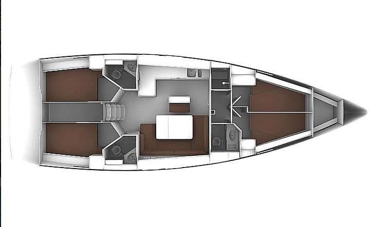 Piano della barca Bavaria 46 Cruiser