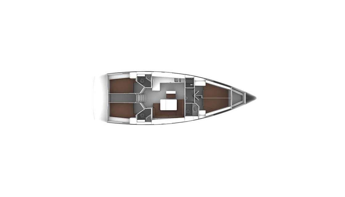 Piano della barca Bavaria Cruiser 46