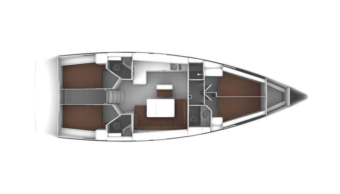 Piano della barca Bavaria Cruiser 46