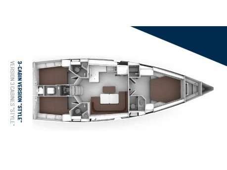 План яхты Bavaria Cruiser 46 Style