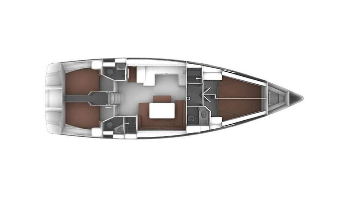 Layout of the boat Bavaria Cruiser 46 Style