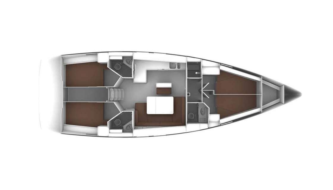 Piano della barca Bavaria Cruiser 46 Style