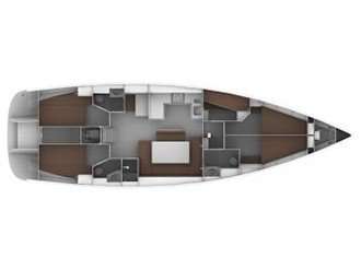 Distribución del barco Bavaria Cruiser 50