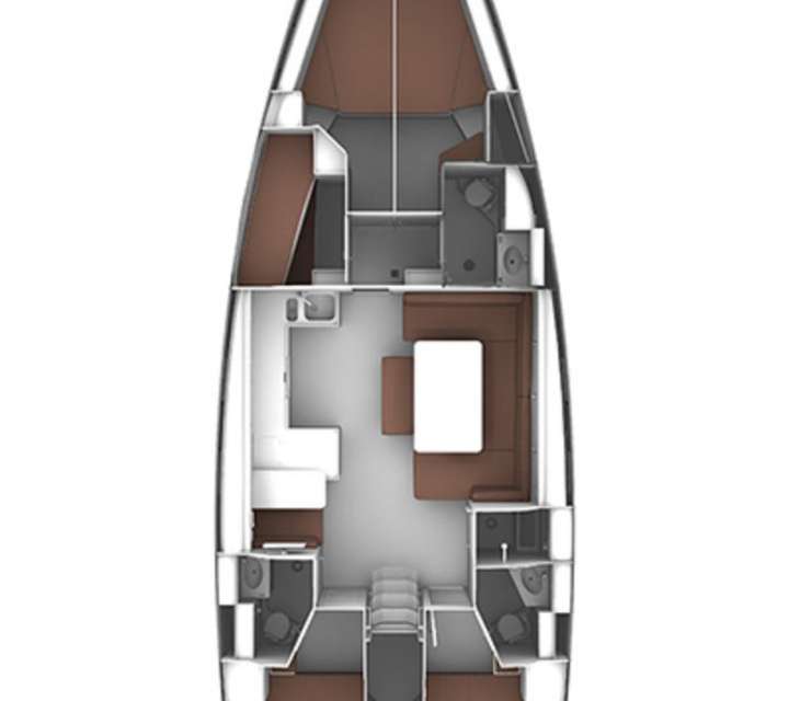 План яхты Bavaria Cruiser 51