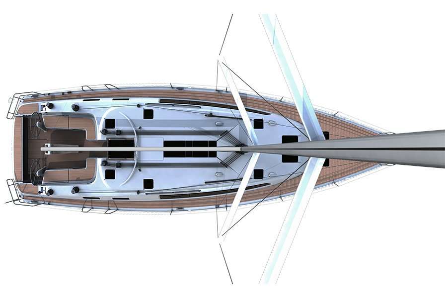 Layout of the boat Bavaria Cruiser 51