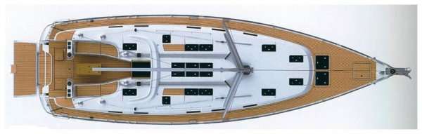 Layout of the boat Bavaria Cruiser 51