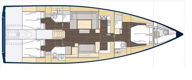 Plans du bateau Bavaria C57