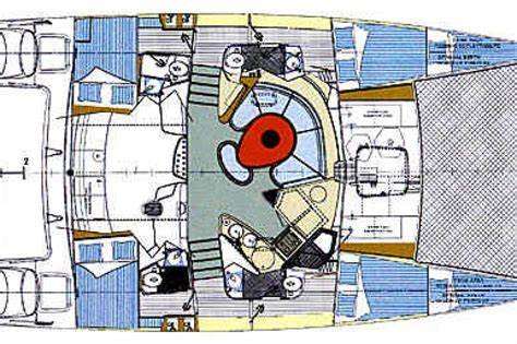 Layout of the boat Belize 43