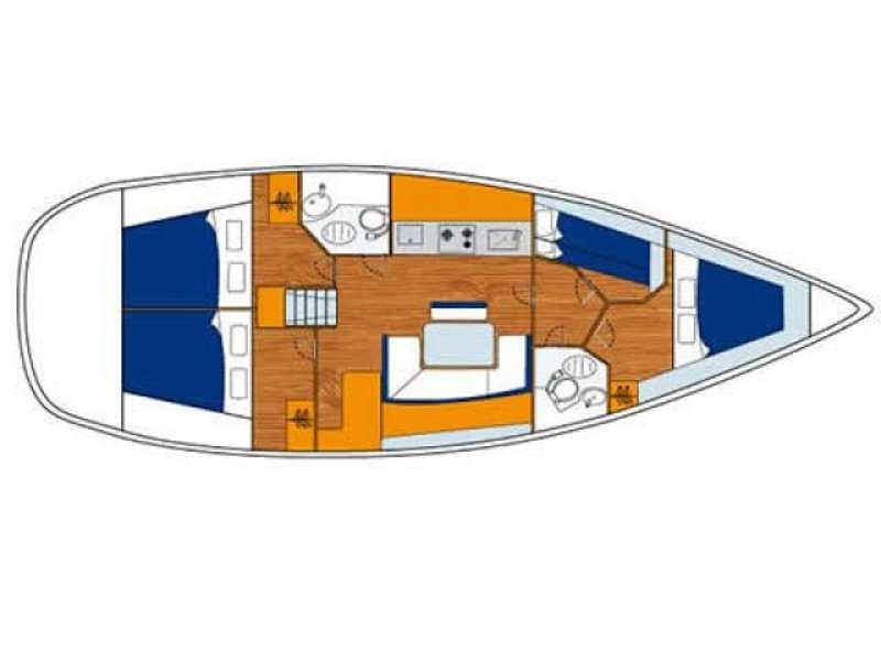 Bootslayouts Cyclades 43.4