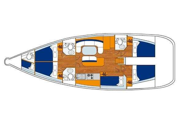 Plans du bateau Cyclades 50.5