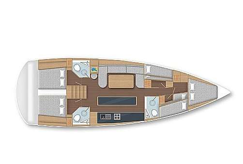 Distribución del barco D&D Kufner 50