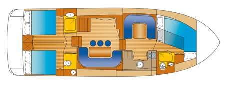 План яхты De Drait Advantage 42