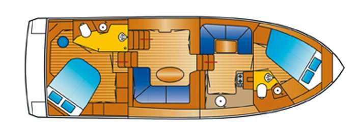 Layout of the boat De Drait Renal 40