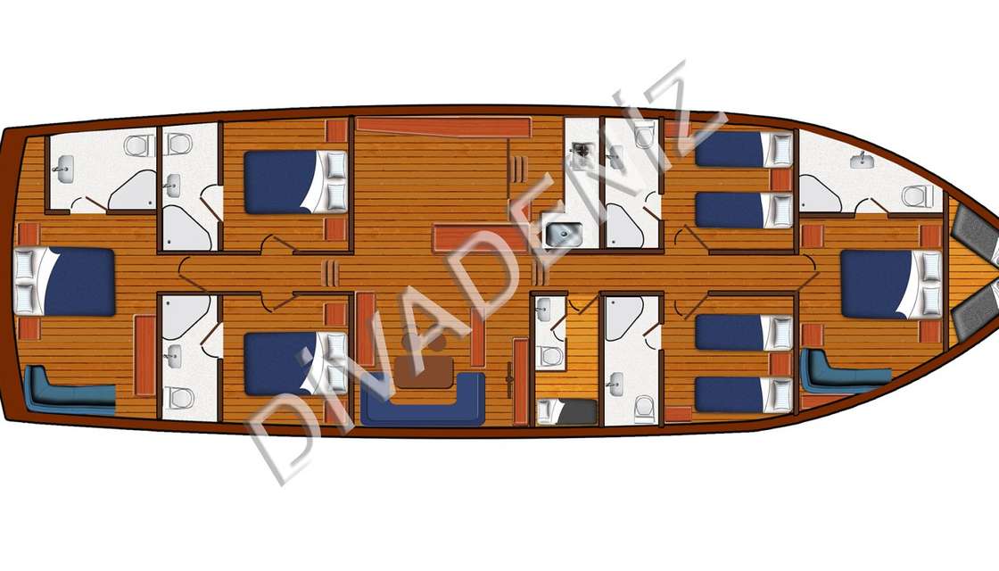 Plans du bateau Diva Deniz