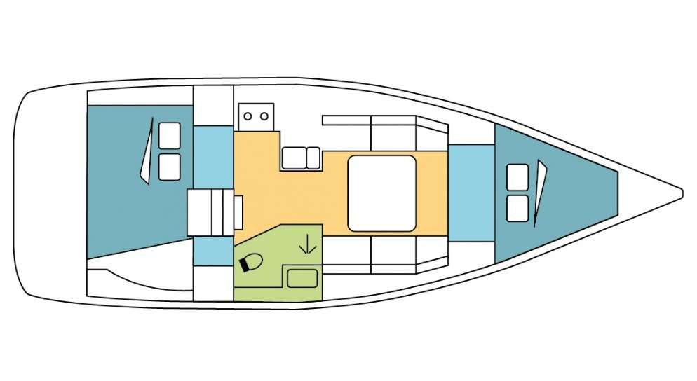 Plans du bateau Dufour 350 Grand Large