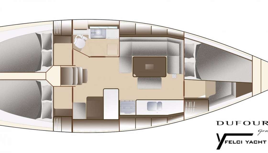 Plans du bateau Dufour 375