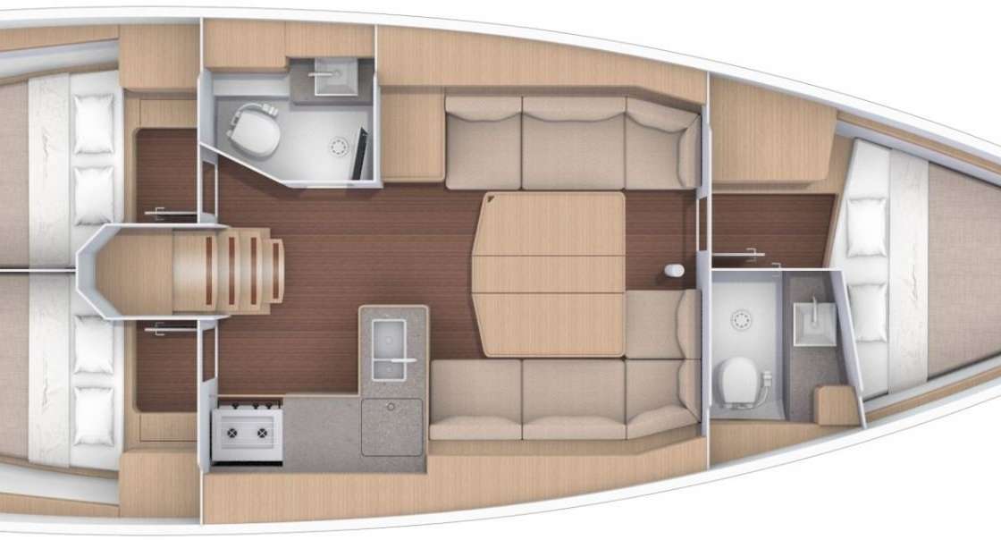 Plans du bateau Dufour 390 Grand Large