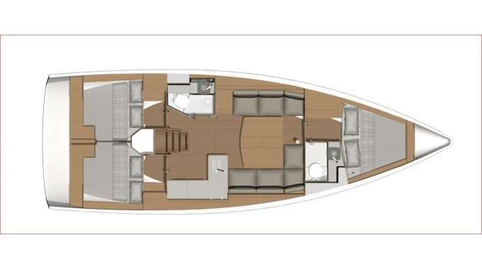 Bootslayouts Dufour 390 Grand Large