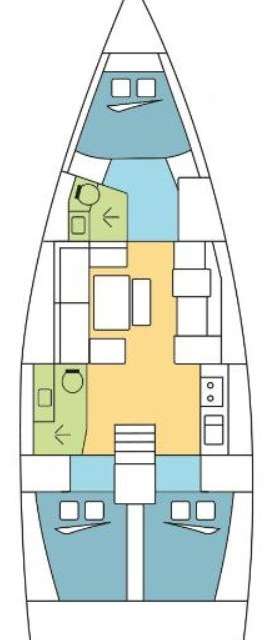 Plans du bateau Dufour 390 Grand Large