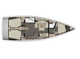 Layout of the boat Dufour 412 Grand Large